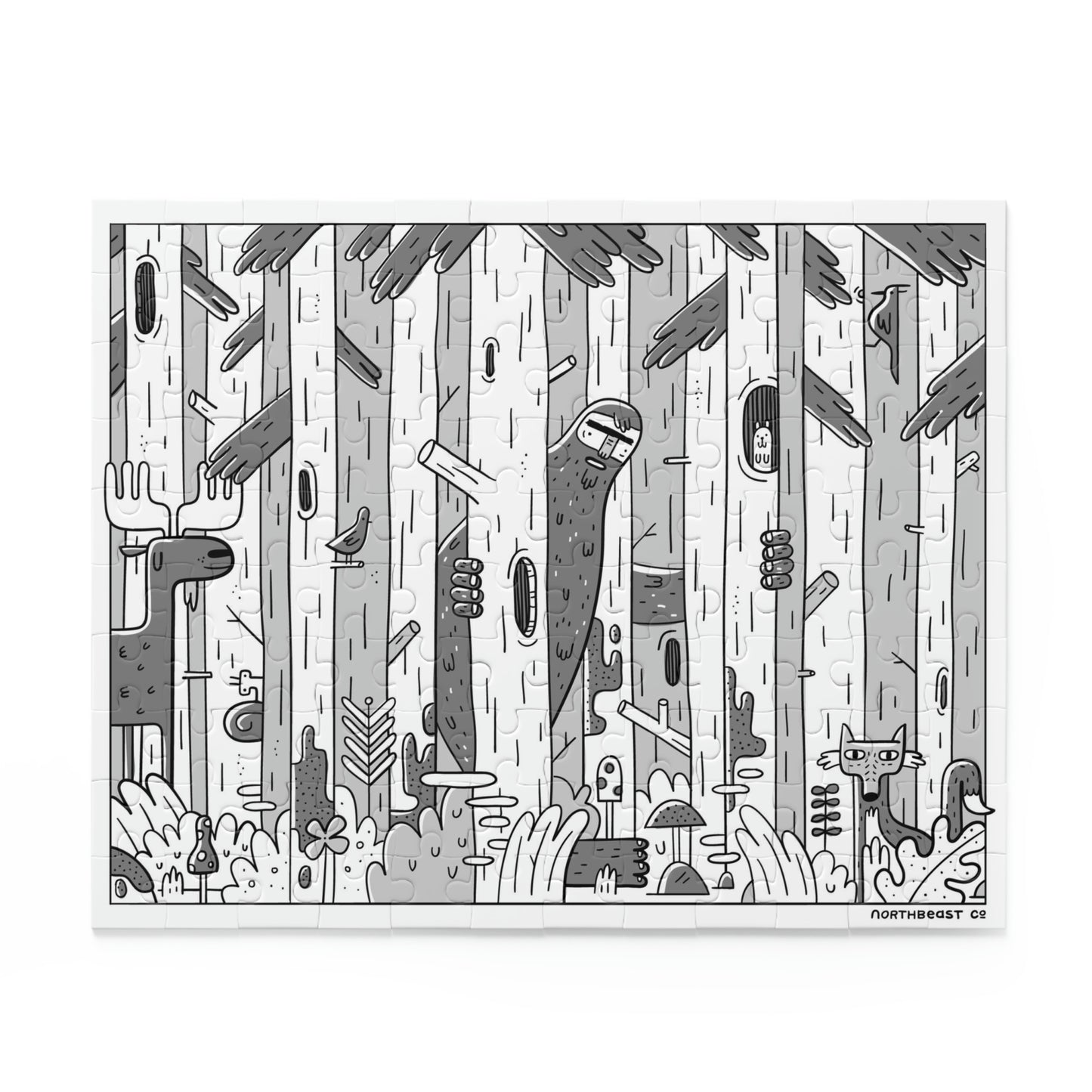 Woodsy Bigfoot in the Forest - Puzzle (120, 252, 500-Piece)