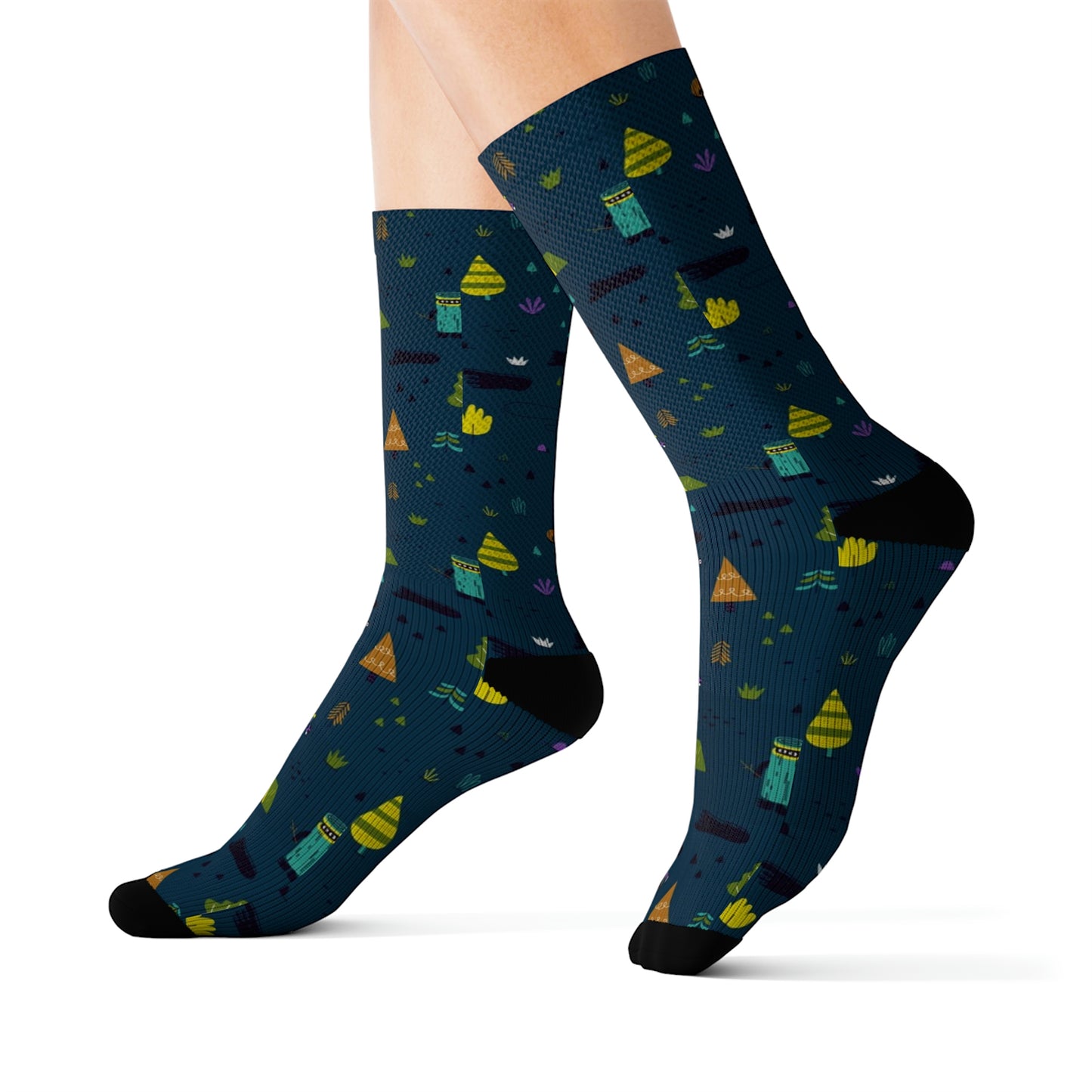 Bigfoot in the Forest - Sublimation Socks