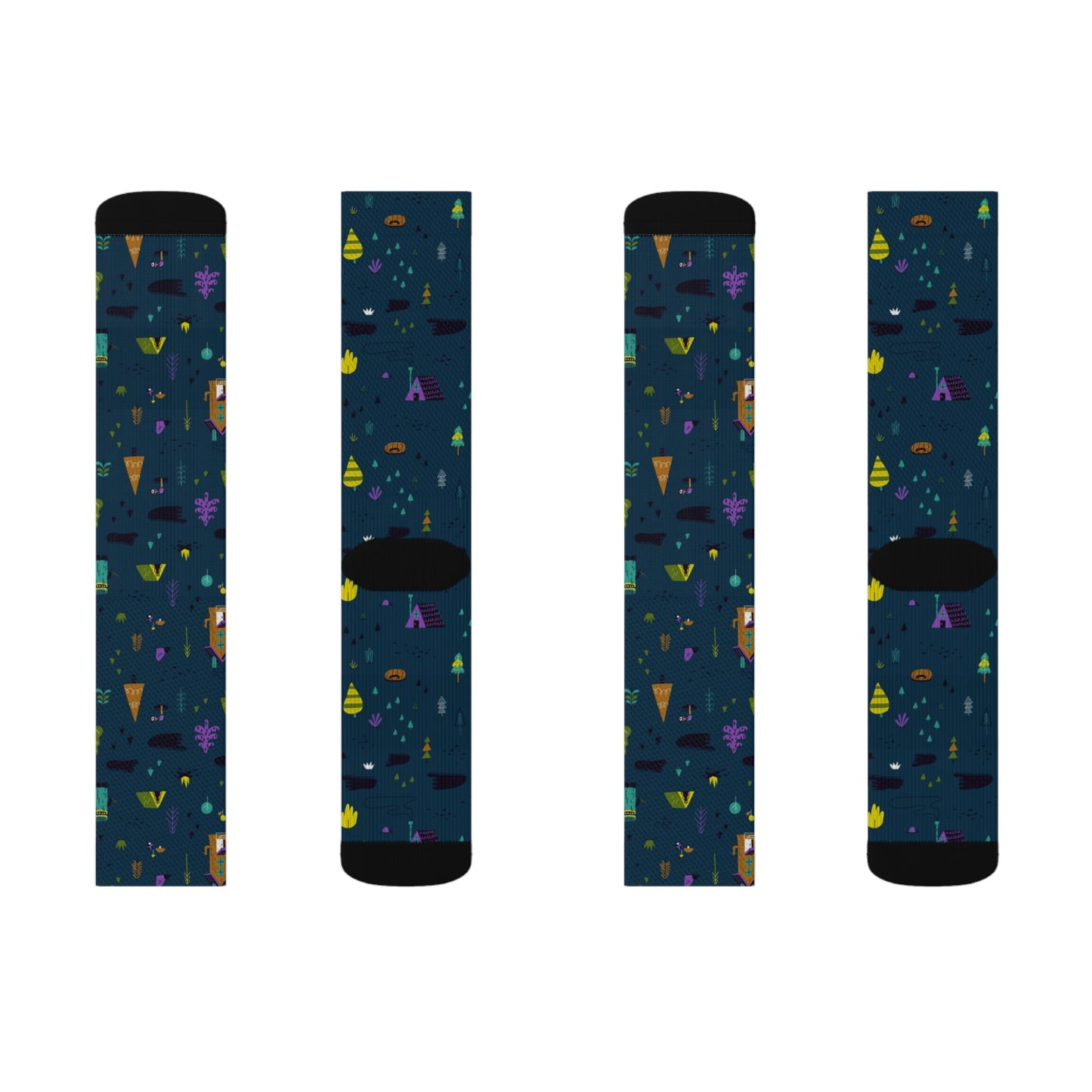 Bigfoot in the Forest - Sublimation Socks