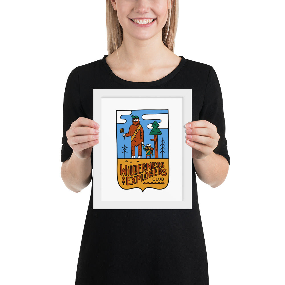 Wilderness Explorers Club - Framed poster