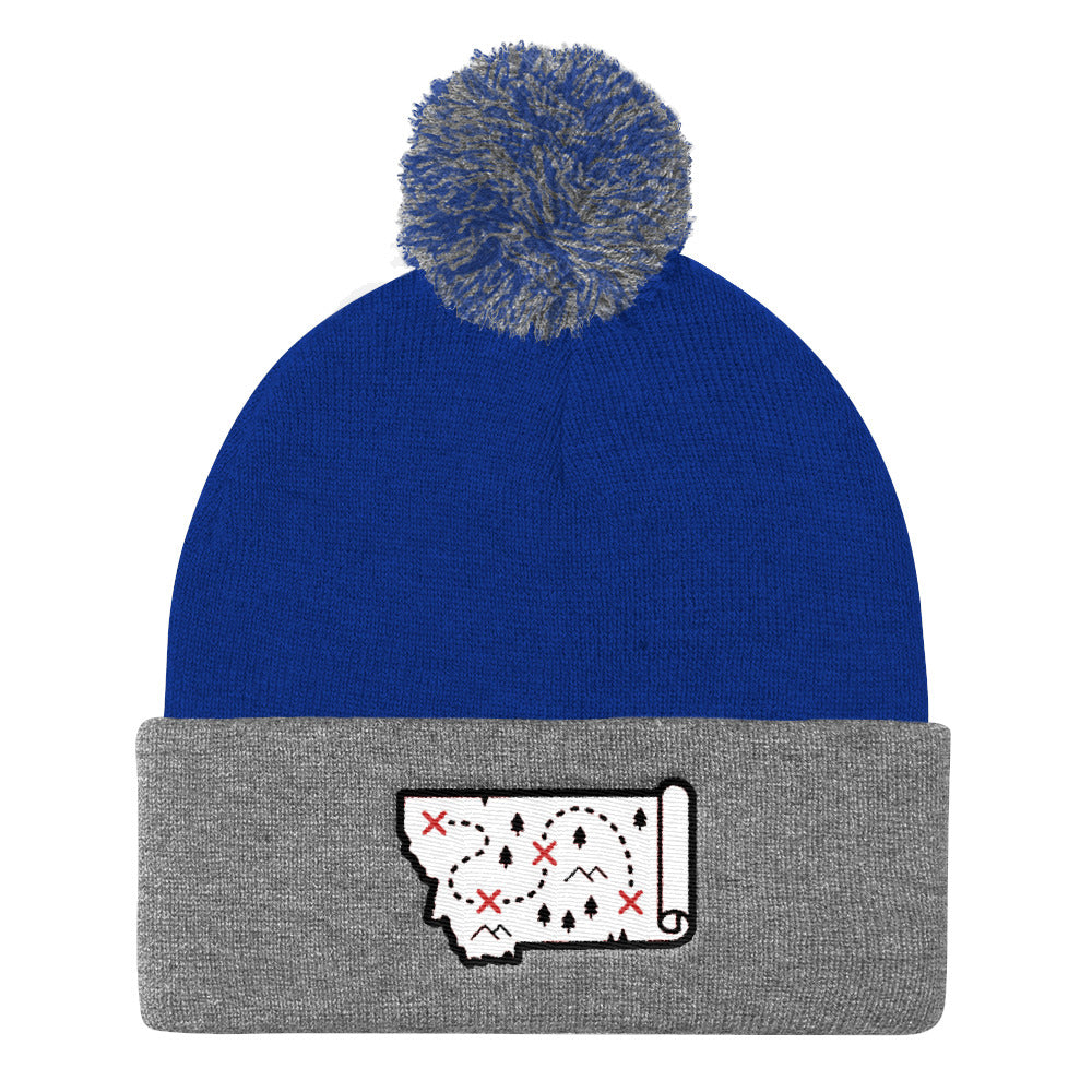 Treasure State - Pom Pom Knit Cap