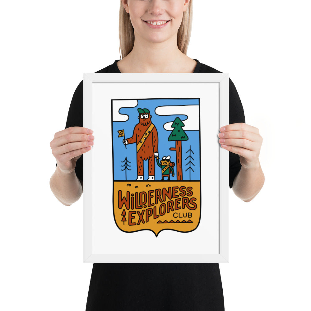 Wilderness Explorers Club - Framed poster