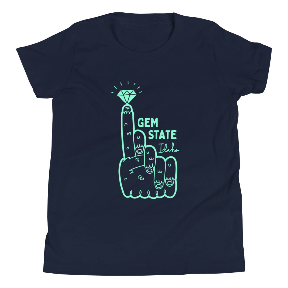 Number 1 Gem State Idaho Sasquatch - youth tee