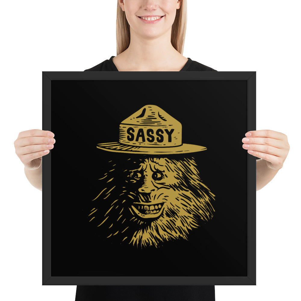 Sassy Bigfoot - Framed poster