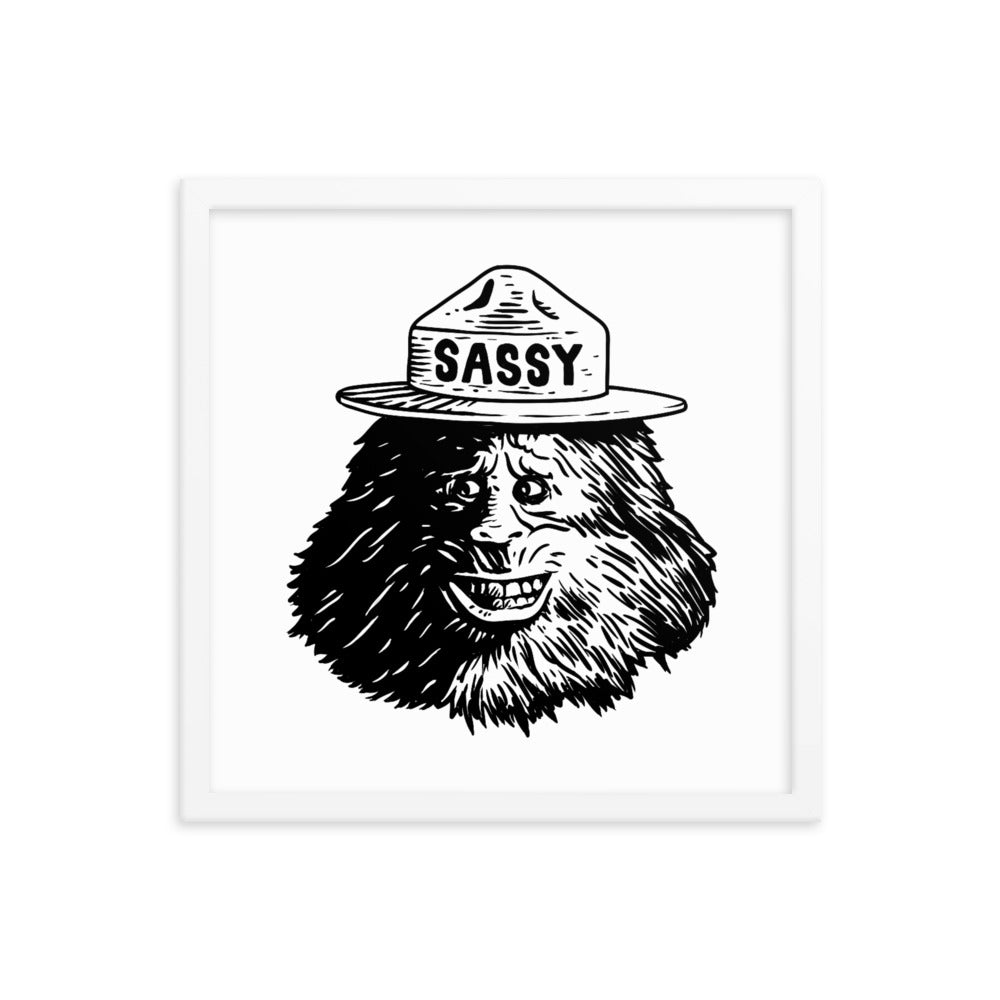 Sassy Bigfoot - Framed poster