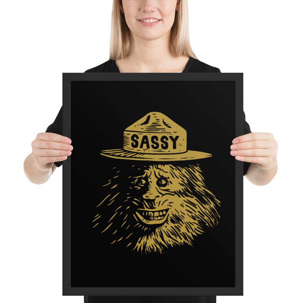 Sassy Bigfoot - Framed poster