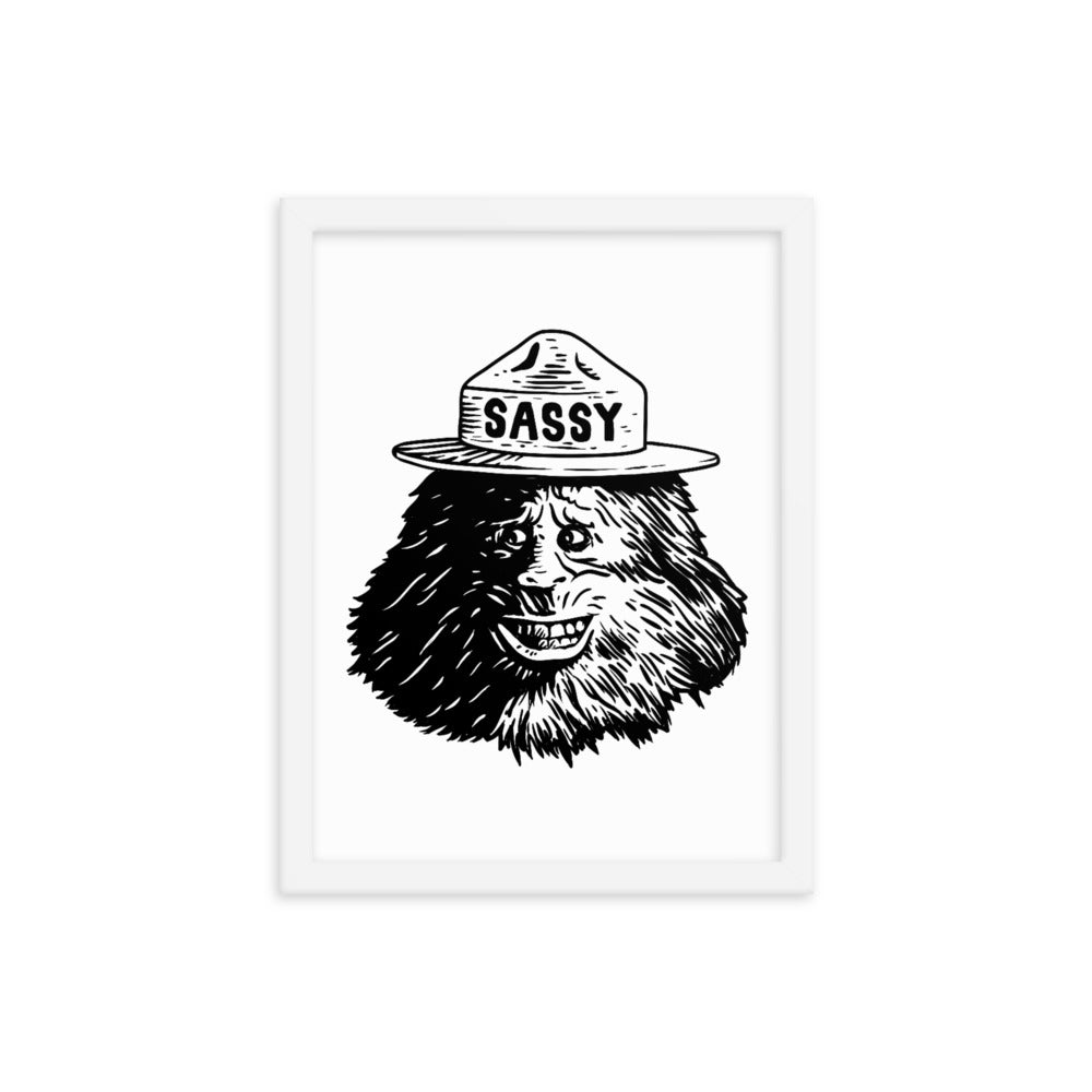 Sassy Bigfoot - Framed poster