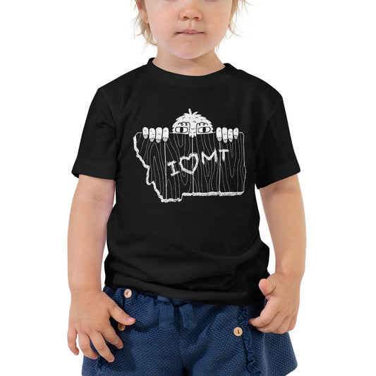 Montana Bigfoot Fence - toddler tee