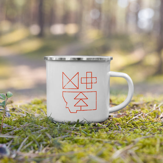 Montana Geo - Enamel Camp Mug