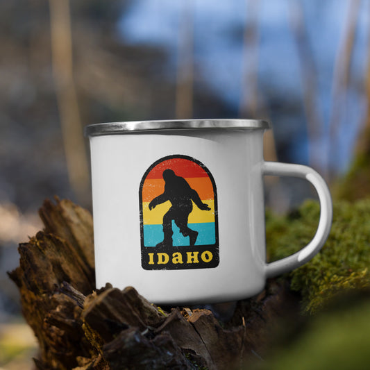 Idaho Sasquatch Seal - Enamel Camp Mug