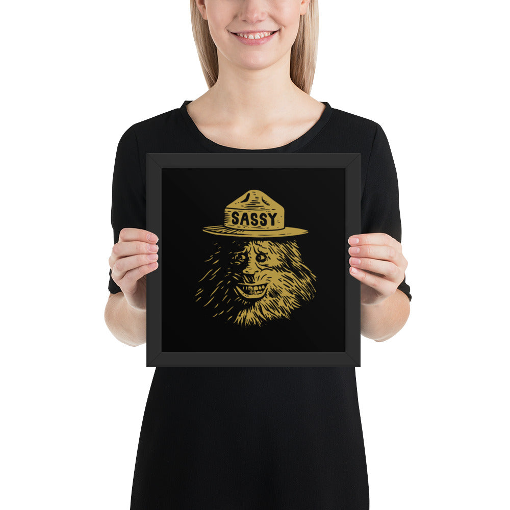 Sassy Bigfoot - Framed poster